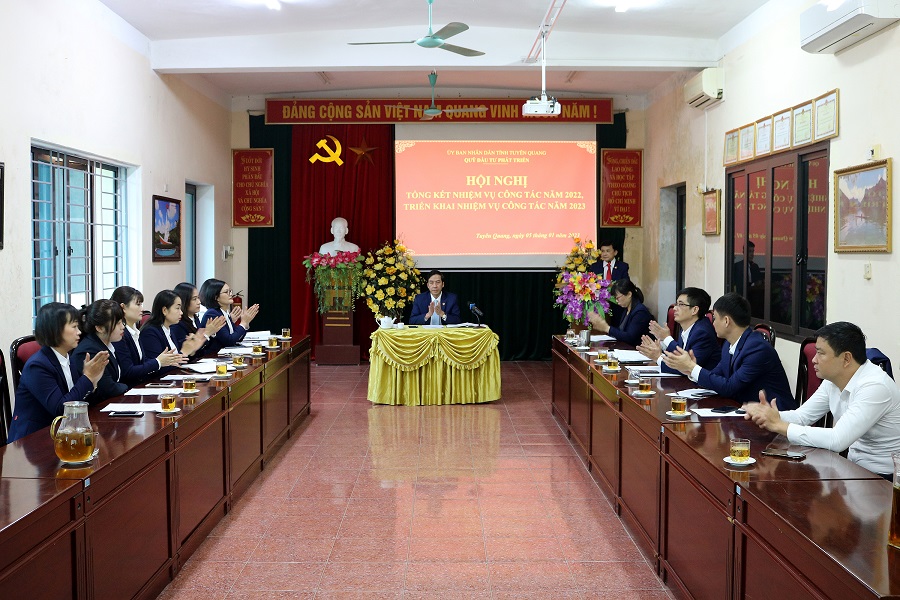 Quỹ Đầu tư phát triển tỉnh Tuyên Quang tổ chức Hội nghị tổng kết nhiệm vụ công tác năm 2022, triển khai phương hướng nhiệm vụ năm 2023.