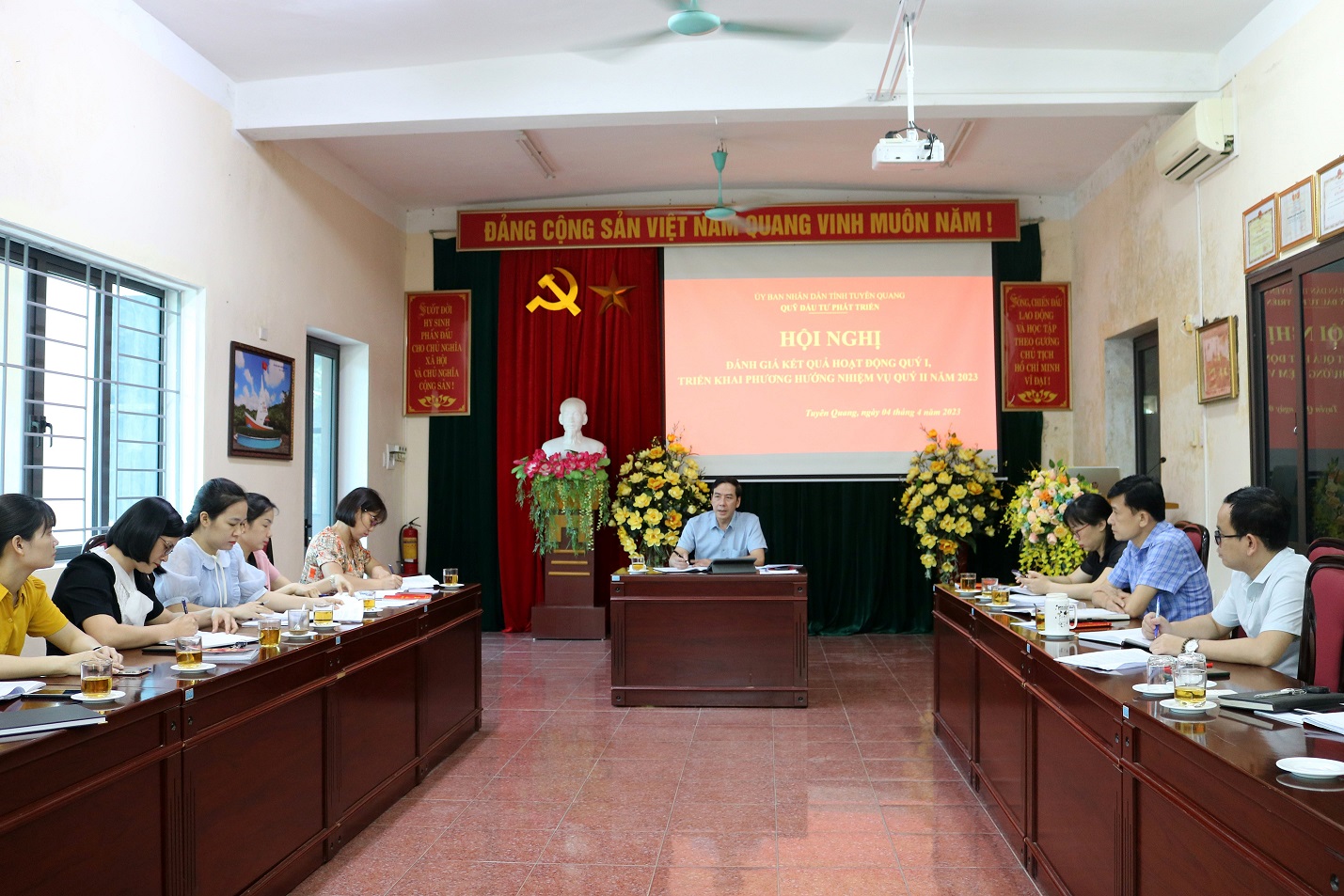 Quỹ Đầu tư phát triển tỉnh Tuyên Quang tổ chức Hội nghị giao ban quý I và triển khai phương hướng, nhiệm vụ công tác quý II năm 2023