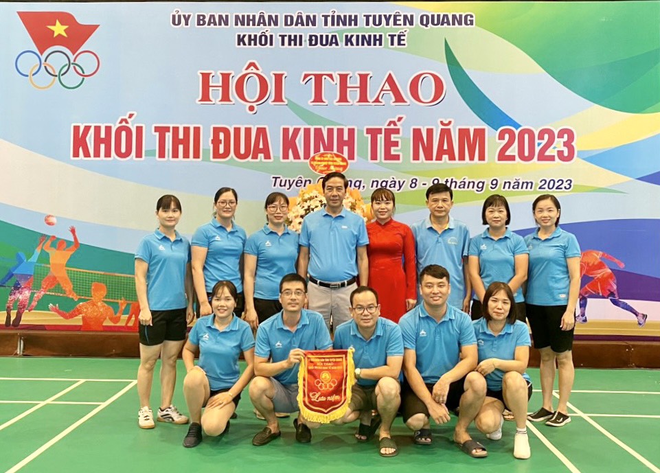 Quỹ Đầu tư phát triển tỉnh Tuyên Quang tham gia Hội thao Khối thi đua Kinh tế năm 2023