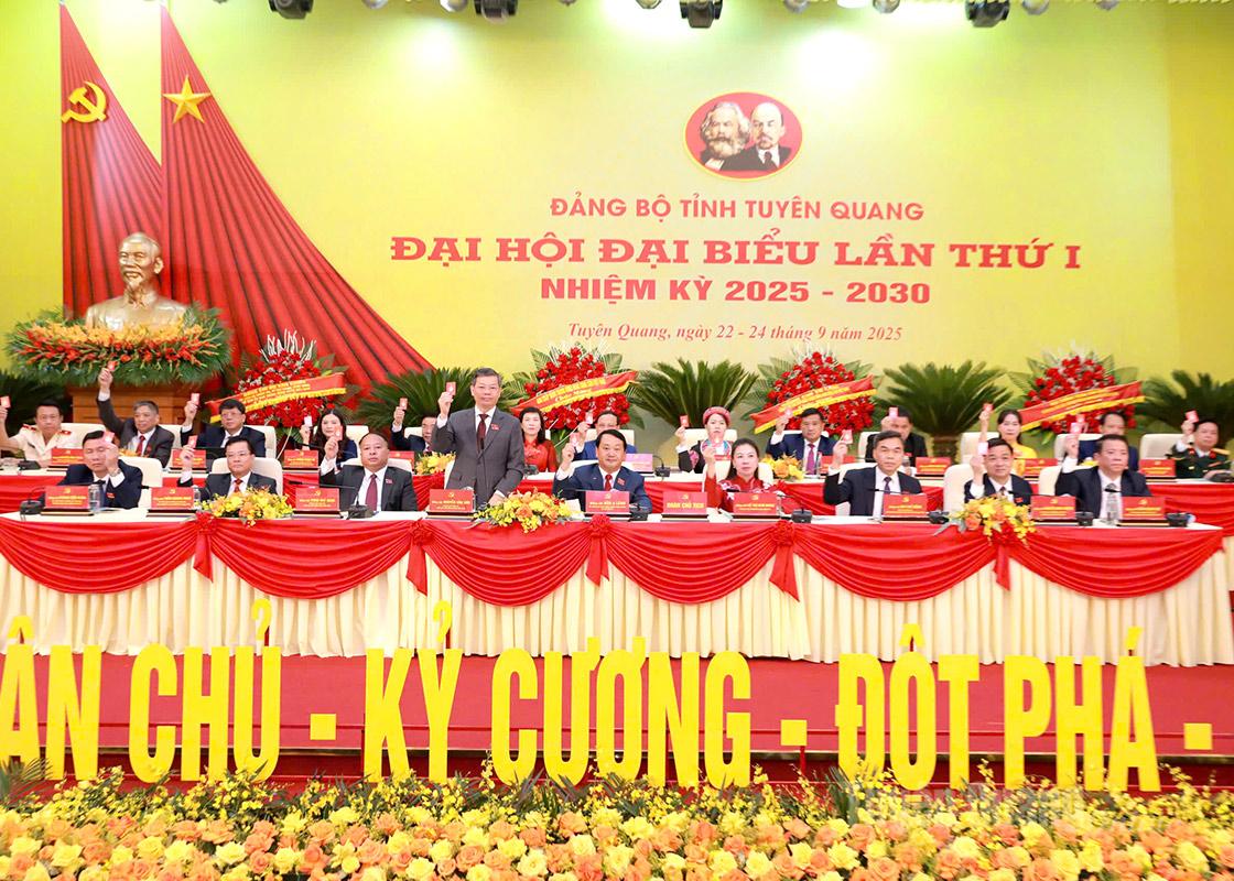 Nghị quyết Đại hội đại biểu Đảng bộ tỉnh Tuyên Quang lần thứ I, nhiệm kỳ 2025 - 2030