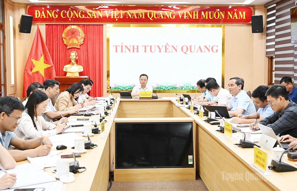 Khẩn trương hoàn thiện, bàn giao hạ tầng tại các khu tái định cư Khu đô thị nghỉ dưỡng Mỹ Lâm